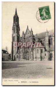 Old Postcard Senlis La Cathedrale