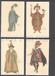 103203 RUSSIA ART NOUVEAU Sketches Costumes BILIBIN Collecion