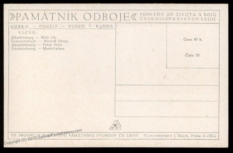 Czech Legion in Russia WWI Ekaterinburg Tsar Soldier Artist Signed Patriot 90313