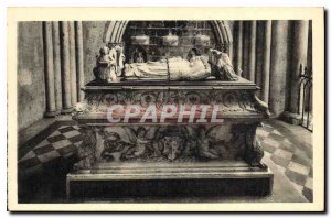 Postcard Old Cathedral Tours Charles Tomb of child