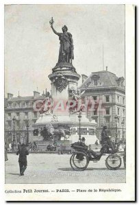 Old Postcard Paris Place de la Republique