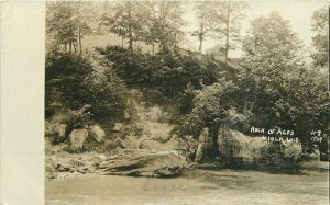 1910 Rock of Ages Viola Wisconsin #9 RPPC Photo Postcard 20-10973