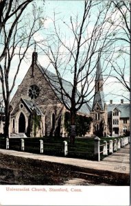 Stamford, CT Connecticut  UNIVERSALIST CHURCH Fairfield Co ca1900's UDB Postcard