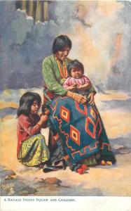 Native Americana indian native women and papoose Mohave Walapai Navajo Piute