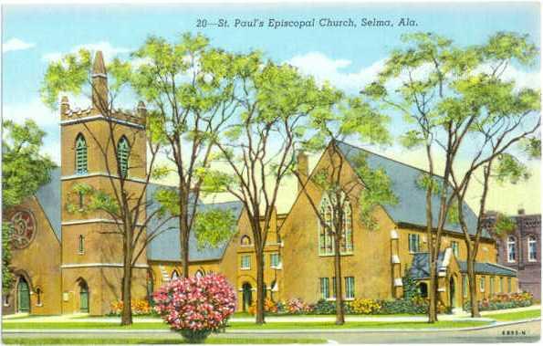 St. Paul's episcopal Church Selma Alabama AL Linen