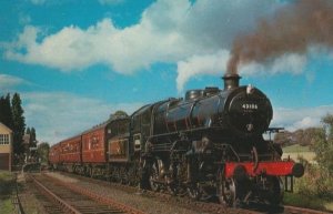 Bridgnorth Shropshire LMS 43106 Train at Hampton Loade Railway Station Postcard