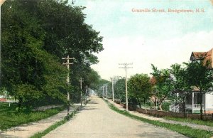 Postcard Granville Street Bridgetown N.S. Pictou County Nova Scotia Canada