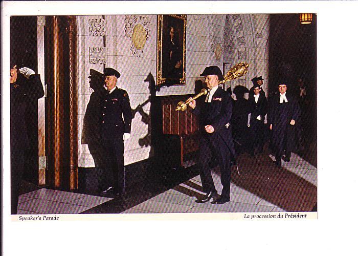 Speaker's Parade with Mace, House of Commons, Ottawa, Ontario, Interior,