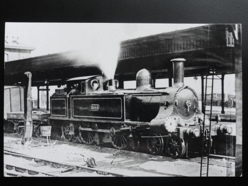 old steam locomotive no.3044 photo card-