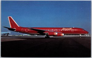 Airplane Braniff International McDonnell Douglas DC-8-62 Fleet Postcard