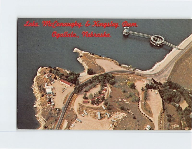 Postcard Lake McConaughy & Kingsley Dam, Ogallala, Nebraska