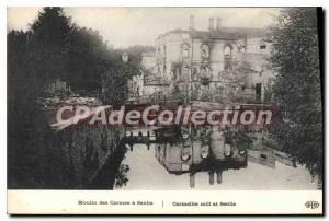 Old Postcard Moulin Des Carmelites Senlis