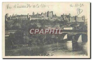 Old Postcard Cite Carcassonne city and Bridges