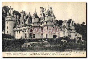 Postcard Old Rigny Indre et Loire Chateau d'Usse Built in XV XVI S modified b...