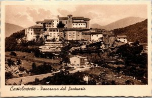 Vtg Prepotto Udine Italy Castelmonte Panorama del Santuario Postcard