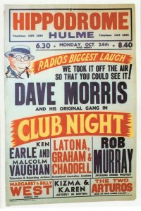 Dave Morris of BBC Radio at Hippodrome Theatre Manchester Poster Postcard