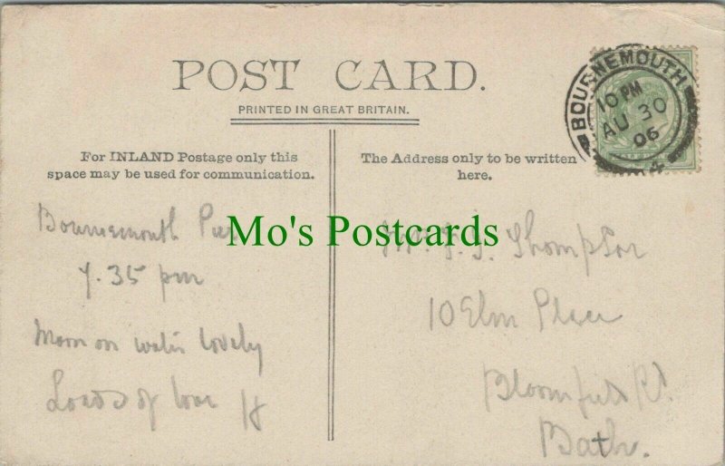 Genealogy Postcard - Thompson - 10 Elm Place, Bloomfield Road, Bath  RF8210