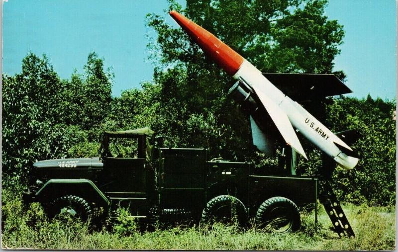 Lacrosse Guided Missile Huntsville Alabama Redstone US Army c1984 Postcard E42