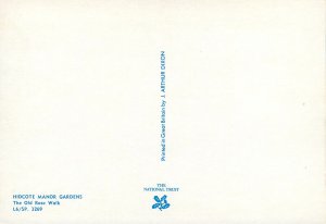 Postcard UK England Hidcote Manor Gardens