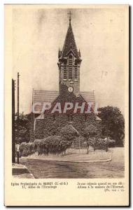 Old Postcard Protestant Church of Raincy Allee of & # 39Ermitage