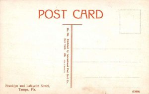 Tampa Florida Franklyn Lafayette Street Antique Postcard KK1979 