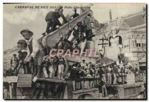 Old Postcard Nice Carnival 1913 small chocolate chocolatiere