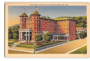 Hot Springs Arkansas AR Postcard 1930-1950 Hotel Moody and Baths