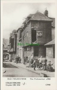 Kent Postcard - Old Folkestone, The Fishmarket c1905 - RS29165