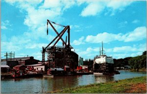 Vtg Manitowoc Ship Building Company Manitowoc Wisconsin WI Postcard