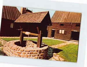 Postcard Interior Courtyard, Port Royal Habitation, Granville Ferry, Canada