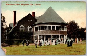 Postcard Kingsville Ontario c1915 Mettawas Casino Essex County *as is*