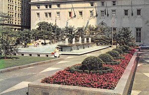 View of Fountain and Gardens in Mellon Square Pittsburgh Pennsylvania, PA