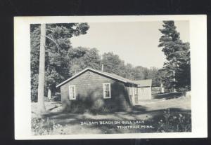 RPPC TENSTRIKE MINNESOTA BALSAM BEACH GULL LAKE VINTAGE REAL PHOTO POSTCARD