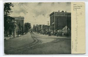 Upper State Street Schenectady New York 1907 postcard