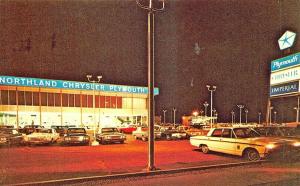 Oak Park MI Northland Chrysler Plymouth Dealership Postcard