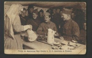 Ca 1915 PPC WWI Photo Type Red Cross Canteen In France Unposted