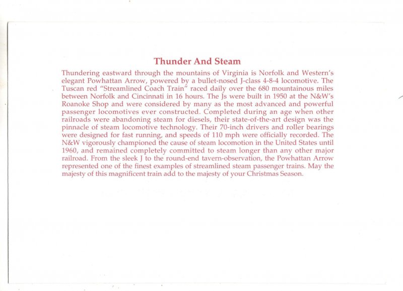 Powhattan Arrow, Coach Railway Train, Mountains Virginia