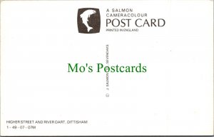 Devon Postcard - Dittisham Higher Street and River Dart  SW11590