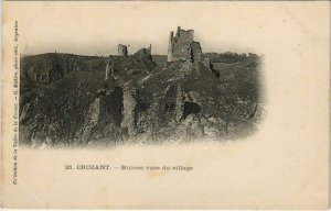 CPA Crozant Ruines vues du village FRANCE (1050249)