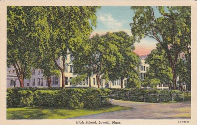 High School Lowell Massachusetts Curteich