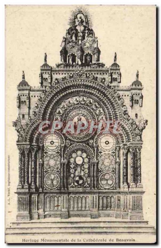 Beauvais Oise - Monumental Hologe the Cathedral Old Postcard