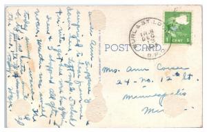 1943 Santa Fe Hospital, Fort Madison, IA Postcard
