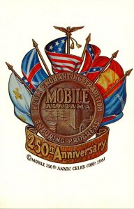 Alabama Mobile 250th Anniversary Under Six Flags  1711-1961