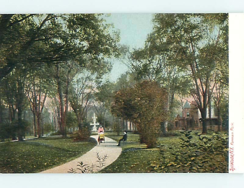 Unused Pre-1907 PARK SCENE Syracuse New York NY r7493