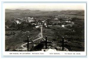 Vista General Via Crucis DE Jacan Matanzas Cuba Real Photo RPPC Postcard (N31)