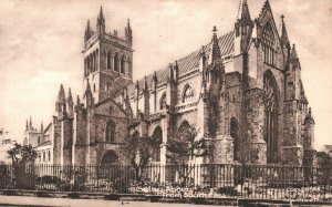 Vintage Postcard 1910's Selby Abbey Parish Church North Yorkshire England UK