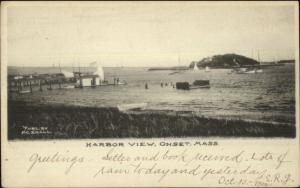 Onset Cape Cod MA Harbor View c1910 Postcard