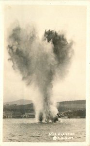 Postcard California San Francisco Panama expo mine explosion Military 23-3111