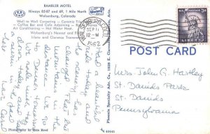Walsenburg Colorado Rambler Motel Vintage Postcard JF685021