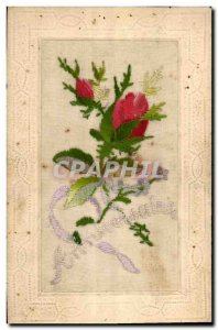 Old Postcard Fantasy Flowers Toil?e